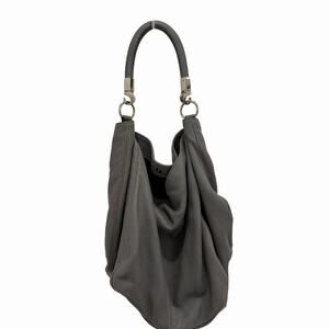 YSL Yves Saint Laurent Large Roady Rive Gauche Edition Gray Hobo Shoulder Bag